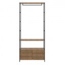 Ver imagem 6 de Guarda-Roupa Closet Industrial 3 Módulos 4 Gavetas e 1 Mesa Lateral