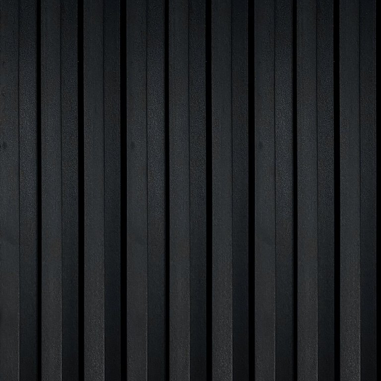 Painel Ripado Wpc Interno Wave Cor: Preto 2,90m X 14cm (0,406m²)