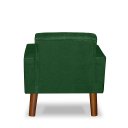 Ver imagem 4 de Mini Poltrona Cadeira Infantil Nina de Criança Suede Verde Marrom Pés Palito