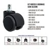 Kit Rodízio 5 Rodinhas Semi Silicone - Pu - 4