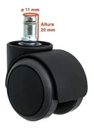Ver imagem 3 de Kit Rodízio 5 Rodinhas Semi Silicone - Pu