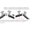 Ver imagem 3 de Suporte Conexão 90º Cabideiro Vesto Rm 282 Rometal Titânio