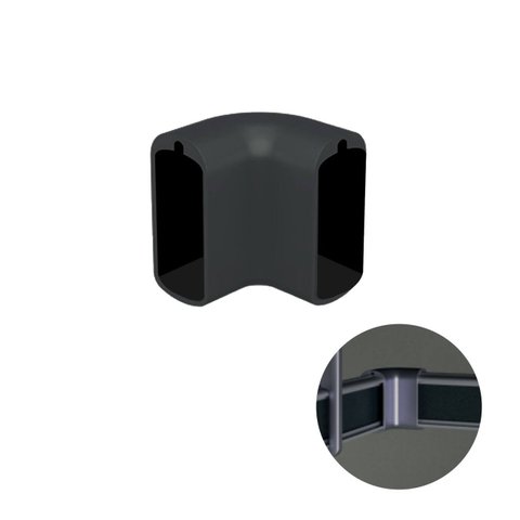Suporte Conexão 90º Cabideiro Vesto Rm 282 Rometal Titânio