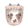 Assento Sanitário Poliester Ibiza Pêssego com Borboleta Amarela para vaso Incepa - 1