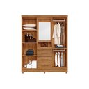 Ver imagem 2 de Guarda Roupas Casal Capela Lyon C/ Espelho Cor Cedro