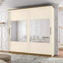 Ver imagem 1 de Guarda-Roupa Casal com Espelho 2 Portas 6 Gavetas Michelangelo Espresso Móveis