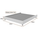 Ver imagem 4 de Cama Japonesa Corea Casal Courino Caramelo / Bouclé Suave Off White - Sallar Home