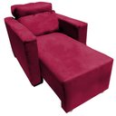 Ver imagem 1 de Poltrona Do Papai  Retratil e Reclinavel Florença Vermelho