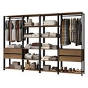 Ver imagem 3 de Guarda-roupa Closet Modulado Valencia 4 Gavetas 258cm Madesa 02