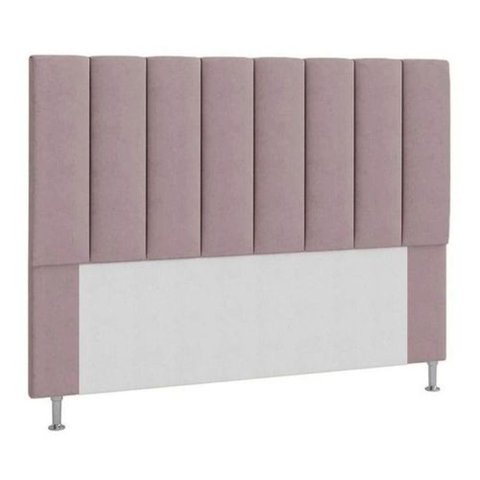 Cabeceira Estofada Cama Box King 195 Cm Rose