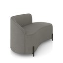 Ver imagem 6 de Sofá 2 Lugares Orgânico 140cm Pé Ferro Preto Morgan Suede Grafite D03 - D’Rossi