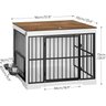 Canil Interno Cercado Gaiola Cachorro Cães Pet Aparador Madeira Mesa 2 em 1 Móveis - 2