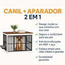 Ver imagem 4 de Canil Interno Cercado Gaiola Cachorro Cães Pet Aparador Madeira Mesa 2 em 1 Móveis