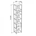 Ver imagem 4 de Conjunto de 4 Estantes Guarda-Roupa para Closet com 8 Gavetas Industrial 