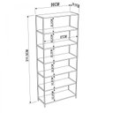 Ver mais imagens de Conjunto de 4 Estantes Guarda-Roupa para Closet com 8 Gavetas Industrial 