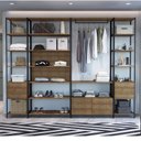 Ver imagem 1 de Conjunto de 4 Estantes Guarda-Roupa para Closet com 8 Gavetas Industrial 