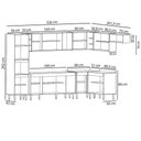 Ver imagem 4 de Armário de Cozinha Modulada de Canto 9 Peças Cp04 Balcão Preto - Lumil