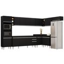Ver imagem 1 de Armário de Cozinha Modulada de Canto 9 Peças Cp04 Balcão Preto - Lumil