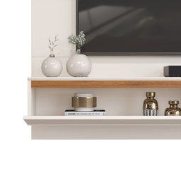 Painel para Tv até 60 Polegadas 1 Porta Marley Dj Móveis Off White/freijó - 8