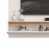 Painel para Tv até 60 Polegadas 1 Porta Marley Dj Móveis Off White/freijó - 8