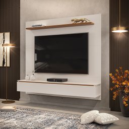 Painel para Tv até 60 Polegadas 1 Porta Marley Dj Móveis Off White/freijó - 2