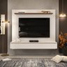 Painel para Tv até 60 Polegadas 1 Porta Marley Dj Móveis Off White/freijó - 1