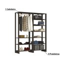 Ver imagem 3 de Estante Closet Yes 160cm com 9 Prateleiras - Grafite
