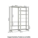 Ver imagem 4 de Estante Closet Yes 160cm com 9 Prateleiras - Grafite