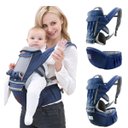 Ver imagem 6 de Canguru Carregador Bebe Criança Bolso Alça Ajustavel Sentado Deitado Passeio Viagem Macio Confortave