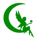 Ver imagem 1 de Adesivo Decorativo Fada Quarto Infantil:Verde