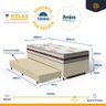 Cama Box com Colchão de Molas Ensacadas Anjos Classic + Auxiliar de Espuma Unique Solteiro 88cm - 6