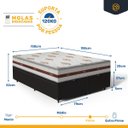 Ver imagem 3 de Cama Box Baú com Colchão de Molas Ensacadas Anjos Classic Queen 158cm