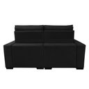 Ver imagem 6 de Sofá Retrátil e Reclinável 2,20M Molas Ensacadas e Costura Tripla Cama Inbox Nobre Suede Preto
