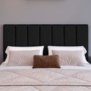 Ver imagem 1 de Cabeceira Cama Casal em Módulos Estofados 20cmx45cm Preto