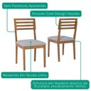 Ver imagem 5 de Mesa de Jantar Papaia com 4 Cadeiras Estofadas Juparana Linho Cinza Ornar