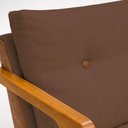 Ver imagem 7 de Kit 2 Poltronas Laura Corino e Linho com Assento Ergonômico Café Ammê Estofados