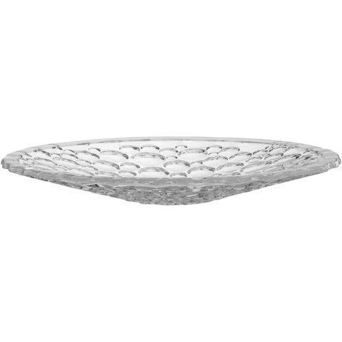 DUCALE CENTRO MESA 5x38x38cm CRISTAL ECO TRANSP