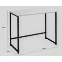 Ver imagem 3 de Escrivaninha Mesa Escritório Home Daf Mobiliário 80cm Industrial Pinus e Preto Marrom