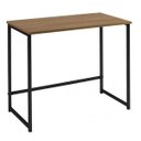 Ver imagem 2 de Escrivaninha Mesa Escritório Home Daf Mobiliário 80cm Industrial Tabaco e Preto Marrom