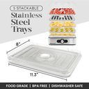 Ver imagem 5 de Elite Gourmet Desidratador de Alimentos com 5 Bandejas de Inox (ajustável)
