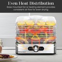 Ver imagem 3 de Elite Gourmet Desidratador de Alimentos com 5 Bandejas de Inox (ajustável)
