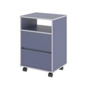 Ver imagem 1 de Mesa de Cabeceira com Rodízios Nadi Azul