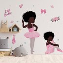 Ver imagem 2 de Adesivo de Parede Decorativo Infantil Bailarina Love Ballet