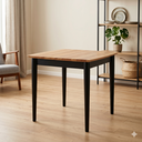 Ver imagem 1 de Mesa 4 Lugares Quadrada Madeira Maciça Milena Preto