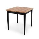 Ver imagem 2 de Mesa 4 Lugares Quadrada Madeira Maciça Milena Preto