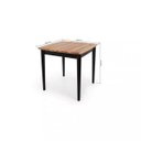 Ver imagem 3 de Mesa 4 Lugares Quadrada Madeira Maciça Milena Preto