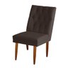 Jogo 04 Cadeiras de Jantar Estofada Cozinha Paris Suede Marrom Eli Móveis - 2
