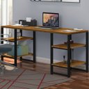 Ver imagem 5 de Escrivaninha Mesa Escritório com 4 Prateleiras Innovare Yescasa