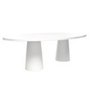 Ver imagem 4 de Mesa de Jantar 137x90 Cone Orgânica Nuvem Cor Branca