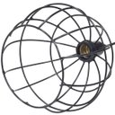 Ver imagem 5 de 2 Pendentes Aramado Globo Luminária Lustre Retrô Balcão Preto + 2 Lâmpadas Led St64 Vintage